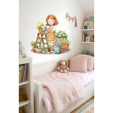 Aysha Tasarım Duvar Sticker - Renkli Kızlar Duvar Stickerı