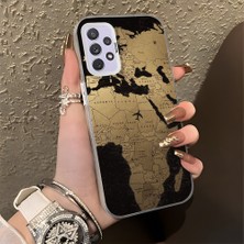 HONTINGA Samsung Galaxy A72 ile Uyumlu Kılıfı Silikon Kenar Sert Arka Düşüme Önleyici Basitlik Anti Düşme Kamera Korumali Uçak Desen Telefon Kılıfı Kadın ve Erkek Için Uygundur K1-0628