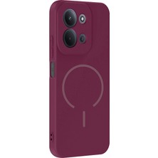 Apsuwa Xiaomi Redmi Note 15C Kılıf Silikon Meta Araç Tutucu Özellikli