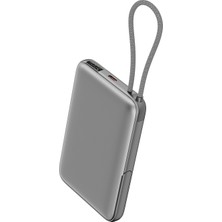 S-Link QP110 10000MAH Magsafe 15W Qı2 PD22.5W Gri LCD Taşınabilir Pil Şarj Cihazı Powerbank