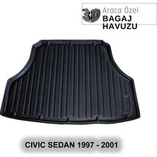 Elorcar Honda Cıvıc Sedan 1997 - 2001 3D Bagaj Havuzu