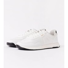 Boss Erkek Rahat Taban Nefes Alabilen Üst Yüzeyli Beyaz Sneaker 50536481-100