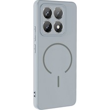 Apsuwa Xiaomi 14T Pro Kılıf Silikon Meta Magsafe Kablosuz Şarj Özellikli