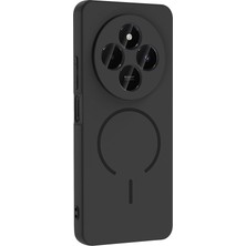 Apsuwa Xiaomi Redmi Note 14C Kılıf Silikon Meta Araç Tutucu Özellikli