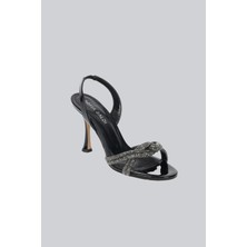 Sofia Baldi Kadın Yüksek Topuk Rahat Düz Model Şık Siyah Abiye Ayakkabı SB46225-SIYAH