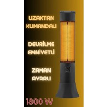 Kumandalı Karbon Infrared Isıtıcı Dik Konum Soba Eminçelik 1618 Rc