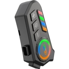 Xo BE56 Renkli LED Aydınlatmalı Kask Kulaklıkları - Bluetooth Motosiklet Kulaklığı