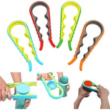 Mg 4 Fonksiyonlu Plastik -Silikon Şişe Kavanoz Kapağı Açma Aparatı