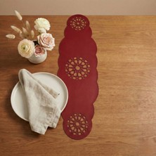 Grand Fine Art 1 Adet Deri RUNNER-40X140 Cm-Yıldız Desenli Runner