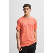 Erkek Boss Yazılı Kısa Kollu Bisiklet Yaka 649 T-Shirt 50537834-649