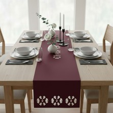 Grand Fine Art 1 Adet Deri RUNNER-40X140 Cm-Kilim Desenli Runner