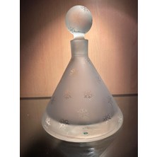 Denizli Cam Kachkırhome Karaf Sürahi Cam Dekoratif Şişe Rakı Beyazı Mat Dokuda Tasarım