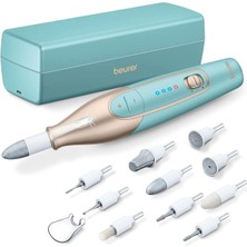 Normadia Elektrikli Tırnak Törpüsü Seti, 10 Başlık, LED Işık ve Saklama Kutusu