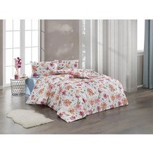Kristal Çift Kişilik Ranforce Nevresim Takımı - 4 Parça - %100 Pamuk - Orijinal Lüks Kutu