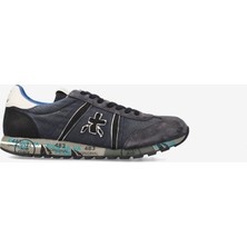 Premiata Erkek Logo Kabartma Desenli Kumaş ve Süet Detaylı Rahat Taban Gri Sneaker Lucy 7770-ANTRASİT