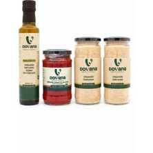 Dovana Organik Bebek Yemek Seti - Sızma Zeytinyağı + Domates Salçası + 2x Bebek Tarhanas