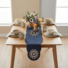 Grand Fine Art 1 Adet Deri RUNNER-40X140 Cm-Yıldız Desenli Runner