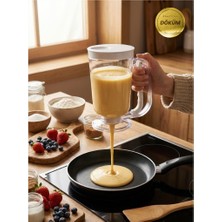 ChefTime 900 ml Pankek Hamur Dağıtıcısı – Dökme Aparatlı Porsiyonlayıcı