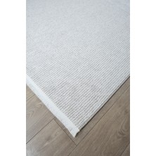 Santiva Home Bej Beyaz Iskandinav Bukleli Bohem Salon Koridor Mutfak Çocuk Oturma Halısı