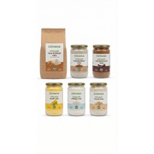 Dovana Organik Un Seti - Pirinç, Yulaf, Karabuğday, Keçiboynuzu, Mısır, Buğday (6'lı Paket)