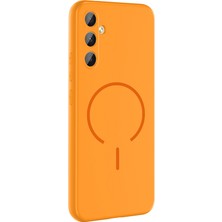 Adige Samsung Galaxy A14 Kılıf Silikon Meta Araç Tutucu Özellikli