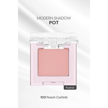 MISSHA Mat Pudra Dokulu Tekli Göz Farı Mıssha Modern Shadow Pot (102 Peach Confetti)
