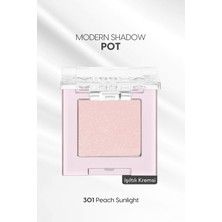 MISSHA Işıltılı Kremsi Dokulu Tekli Göz Farı Mıssha Modern Shadow Pot (301 Peach Sunlight)