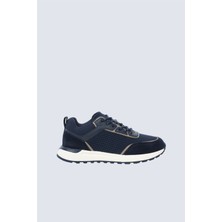 Paul & Shark Erkek Nefes Alabilen Örgü ve Kontrast Süet Detaylı Rahat Taban Lacivert Sneaker 15318001-050