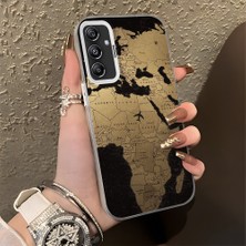 HONTINGA Samsung Galaxy M34 ile Uyumlu Kılıfı Silikon Kenar Sert Arka Düşüme Önleyici Basitlik Anti Düşme Kamera Korumali Uçak Desen Telefon Kılıfı Kadın ve Erkek Için Uygundur K1-0628