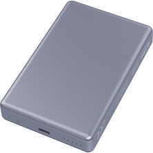 S-Link MG210 10000MAH PD20W Magsafe 15W Kablosuz Type-C Gri Şarj Cihazı Powerbank