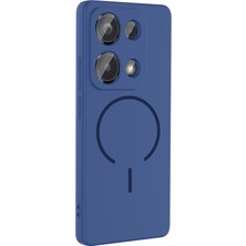 Adige Xiaomi Redmi Note 13 Pro 4g Kılıf Silikon Meta Araç Tutucu Özellikli