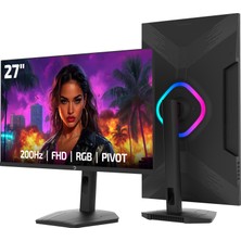 Gamepower Lunis L40 27'' 200Hz 0.5ms Va Fhd Rgb Pivot Gaming Monitör (Sıfır Ölü Piksel Garantili)