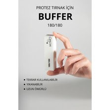 Normadia Beyaz Tırnak Törpü Buffer 180/180, 10 Cm, Profesyonel Bakım Araçları