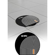 Omilife Oval Çizgili Silikon Kötü Koku Önleyici Gider Kapağı – Banyo, Mutfak, Balkon Lavabo Tıpası 14X15 cm