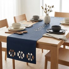 Grand Fine Art 1 Adet Deri RUNNER-40X140 Cm-Kilim Desenli Runner