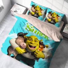 Hediyechy Shrek Temalı Çift Kişilik Nevresim Takımı