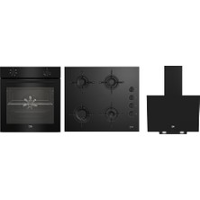 Beko Siyah Avantajlı Ankastre Cam Set ( Bfc 211 Sr + Bocd T 6010 Esr + Bde 6030 Sr)