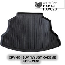 Elorcar Honda Crv 4x4 Suv Üst 2013 - 2018 3D Bagaj Havuzu
