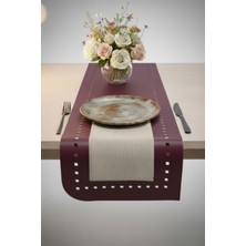 Grand Fine Art 1 Adet Deri RUNNER-40X140 Cm-Deri Masa Örtüsü