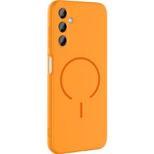 Adige Samsung Galaxy A15 Kılıf Silikon Meta Araç Tutucu Özellikli