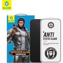 Blueo iPhone 15/16 Uyumlu Anti Static HD Clear Çerçevesiz Cam Ekran Koruyucu - Parmak İzi Önleyici