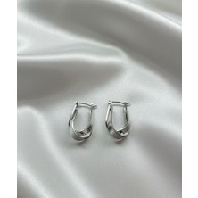 Suzi Shine U Şeklinde Geçişli Çelik Küpe