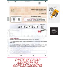 Karma Kitaplar Türkiye Geneli Tyt 1ADET Kurumsal Deneme Optik ve Cevap Anahtarı +ZİHİNDENEME/KURUMSAL141
