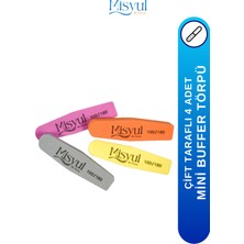 Normadia Çift Taraflı Mini Tırnak Törpü Seti, 4 Adet, Pürüzsüz ve Güzel Tırnaklar