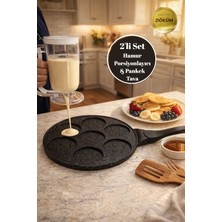 ChefTime 2'li Set Pankek Tava & 900 ml Hamur Porsiyonlayıcı Aparatı