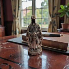 Sleep Nova Osmanlı Zırhlı Asker Dekoratif Biblo – Metal Görünümlü Masa Üstü, Ofis & Kitaplık Heykeli