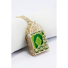 Biuti Gold Renkli Korunaklı Kılıf Minyatür Kur'an Dikiz Ayna Süsü, Minyatür Yeni Araba Hediyesi