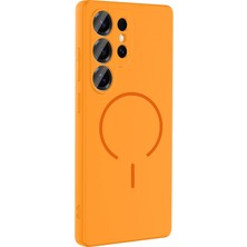 Apsuwa Samsung Galaxy S24 Ultra Kılıf Silikon Meta Magsafe Kablosuz Şarj Özellikli