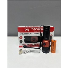 Silyon Askeri Giyim PD-5007 Profesyonel Şarjlı 20W 1000 Lümen Asker Polis El Feneri