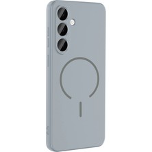 Apsuwa Samsung Galaxy S24 Fe Kılıf Silikon Meta Magsafe Kablosuz Şarj Özellikli